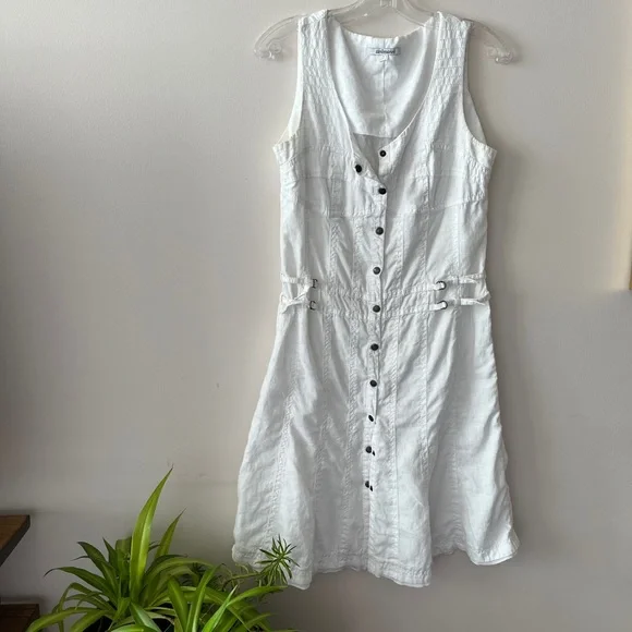 chinese dress ladies Strapless Midi Linen Dress – Thirteen Thirteen Boutique main image 0